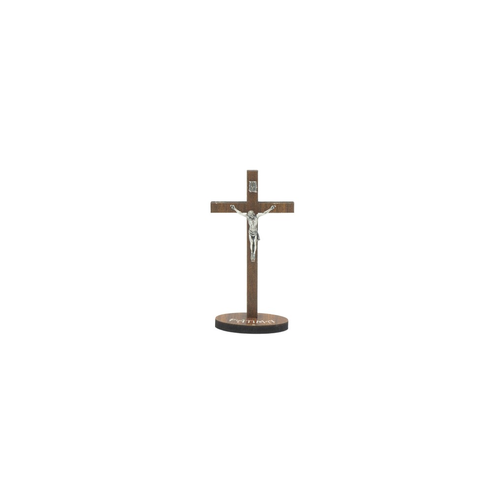 Crucifixo C/ Cristo Metal C/ Base 11.5cm