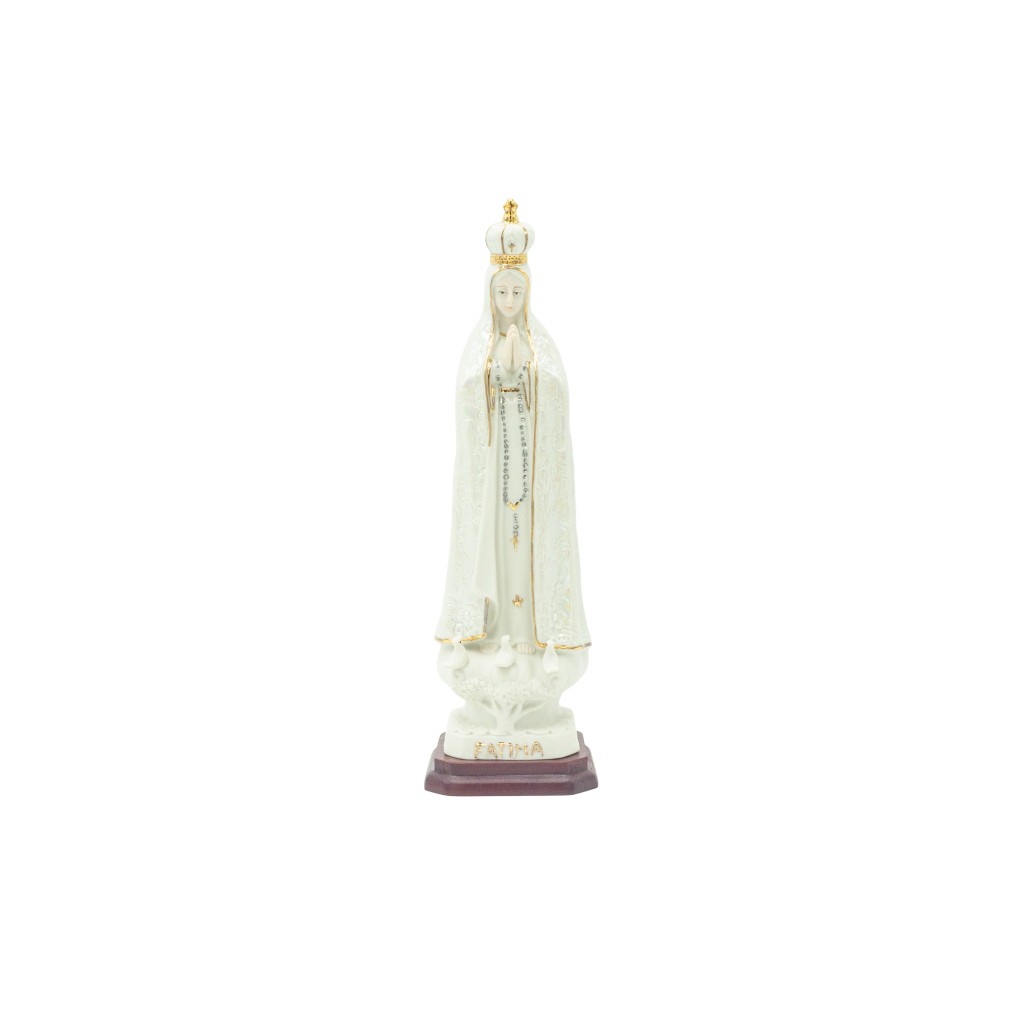 Nossa Senhora de Fátima Coroada Porcelana 23.5cm