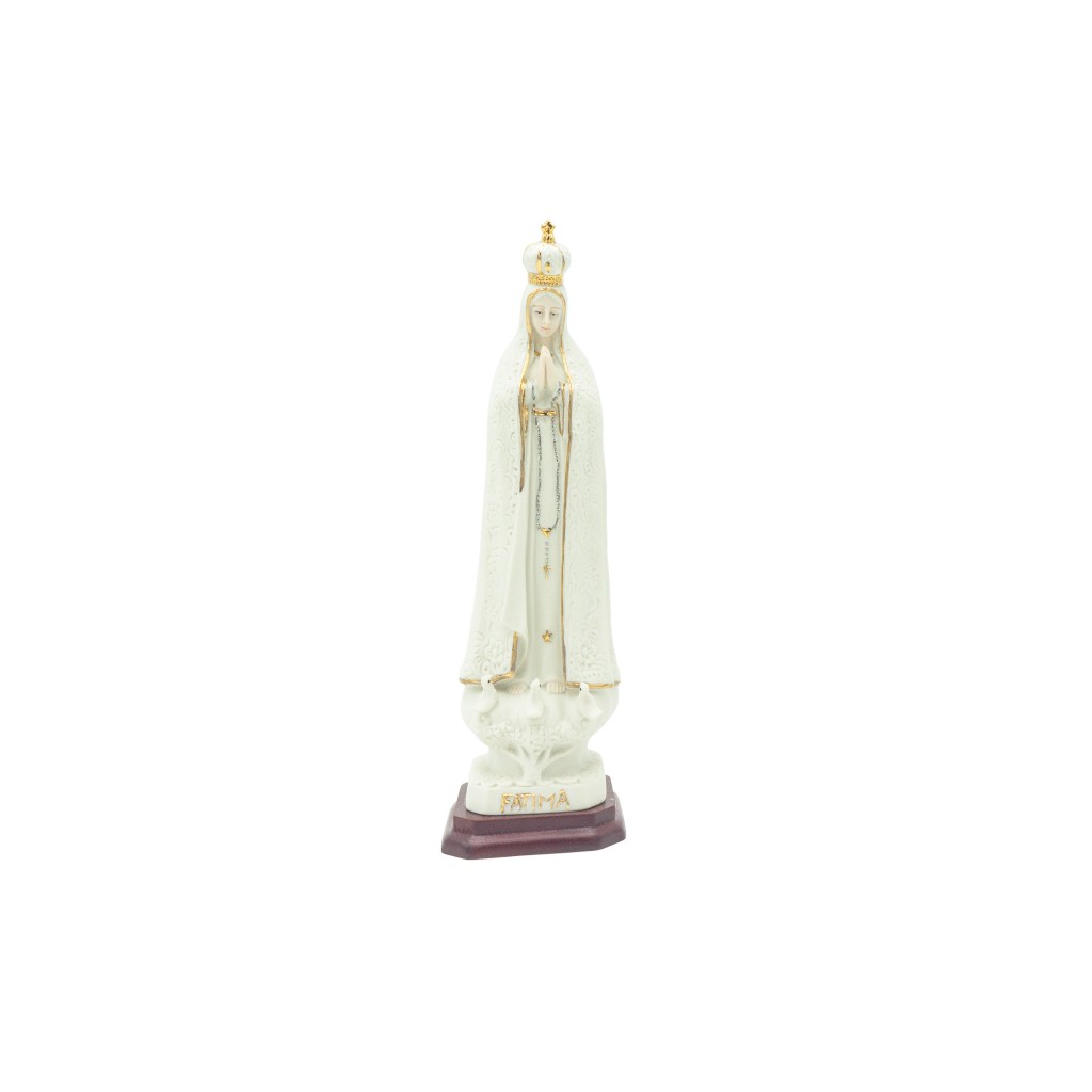 Nossa Senhora de Fátima Coroada Porcelana 23.5cm