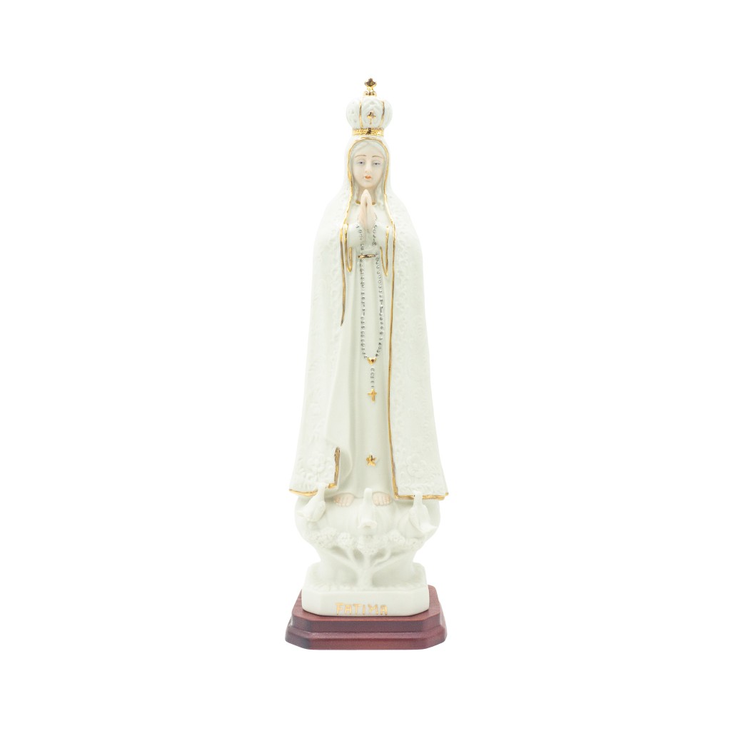 Nossa Senhora de Fátima Coroada Porcelana 38cm