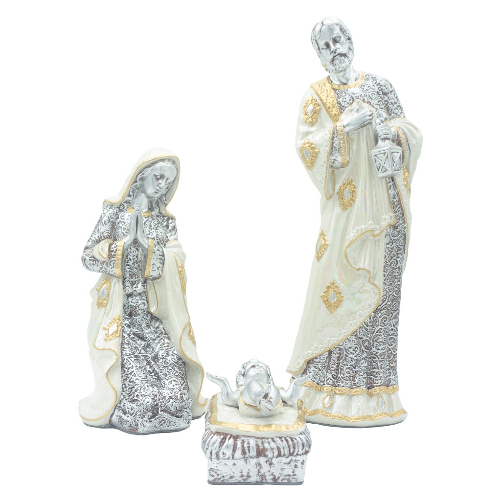 Sagrada Família Presépio 3 Peças Porcelana 40cm