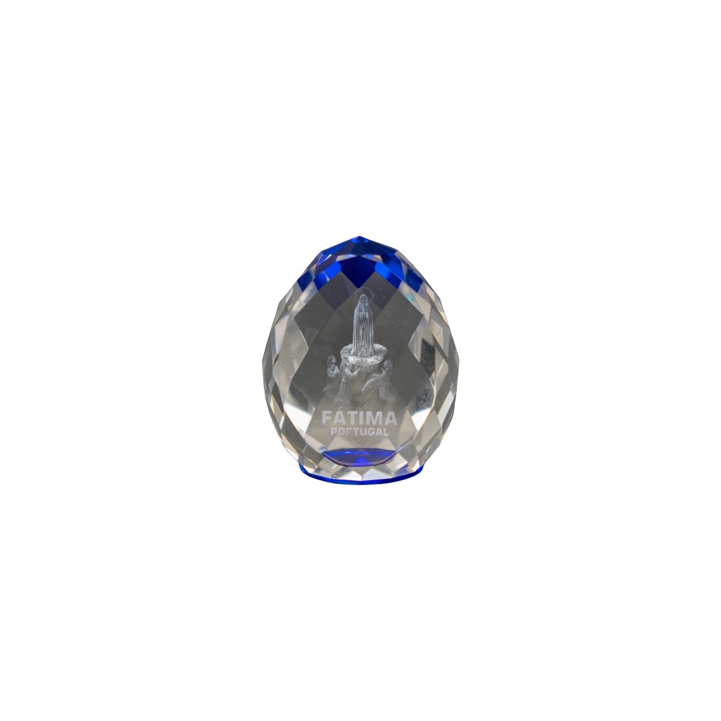 Cubo Cristal Multi. Fátima Azul 5*6cm KN4485