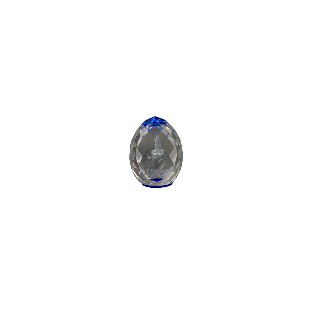 Cubo Cristal Multi. Fátima Azul 4*3cm KN4483